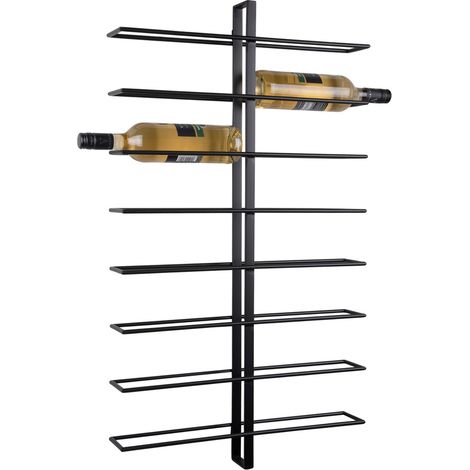 Present Time Dual Wand-Weinregal schwarz und gold (1/5)