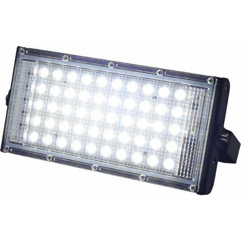 Projecteur LED extérieur super lumineux (1 pack de 100 W) Étanche IP66 - Blanc lumière du jour - Pour cour, garage, terrain de sport (1/5)