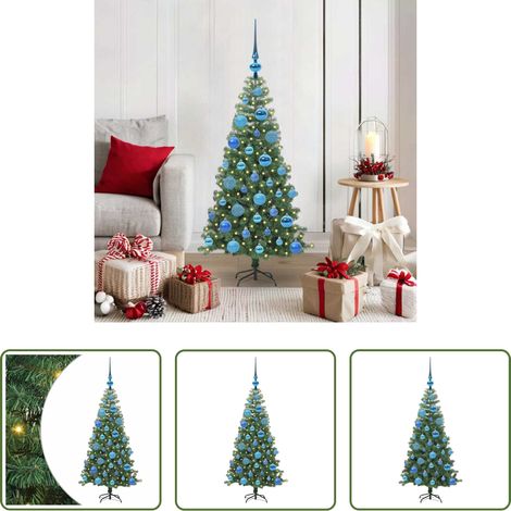 LED-Beleuchtung -  Weihnachtsbaum mit 150 LEDs mit Ständer Grün 120 cm PVC (1/5)