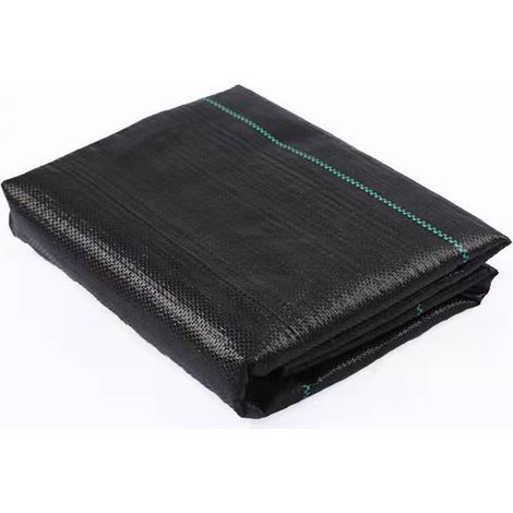 Tissu résistant aux mauvaises herbes, tissu noir résistant à l'herbe, couverture de protection durable contre les mauvaises herbes, tapis de contrôle des mauvaises herbes de jardinage en plein air 210 (1/5)