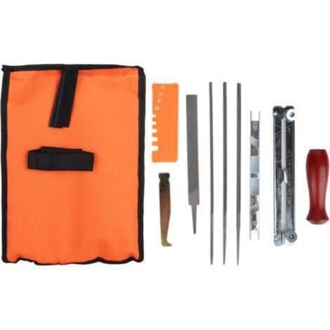 10PCS Chainsaw Chain File Marking Gauge Sharpening Kit Accessories - (1/3)