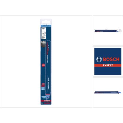 Bosch Accessories 2608900372 EXPERT ‘Thick Tough Metal’ S 1255 CHC Säbelsägeblatt, 10 Stück Sägeblat