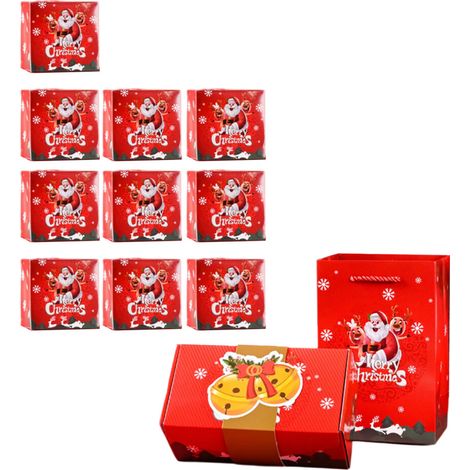 Caja plegable para saltar y bolsa de almacenamiento navideña, -10B
