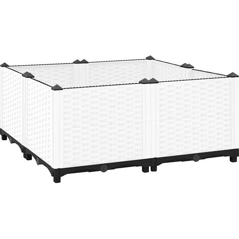vidaXL Lit surélevé 80x80x38 cm Polypropylène