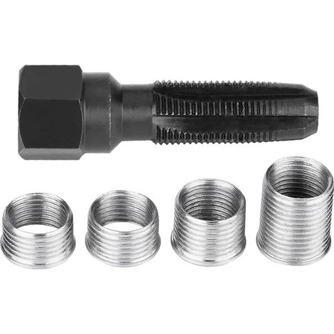 Kit Réparation Bougie M14, 5 Pcs Kit Réparation De Filetage De Bougie D'allumage De 14 Mm, Kit De Réparation De Filetage (1/5)