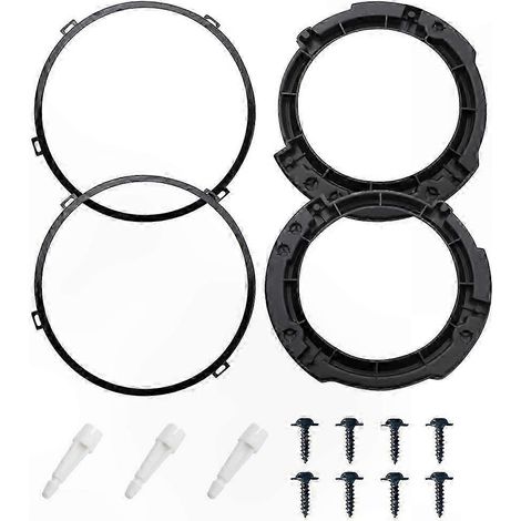 Support de Montage pour Phare Rond 7" avec Bague de Retenue en Métal, Compatible Jeep Wrangler JK 2007-2017 (1/4)
