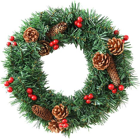Guirlande ronde de 250 mm à suspendre, décoration de Noël, ornement pour sapin de Noël, décoration pour les fêtes, usage quotidien à la maison (1/2)
