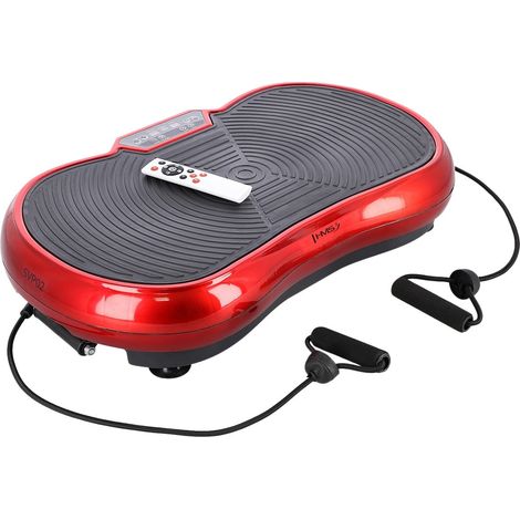 Rote Vibrationsplattform, einstellbare Geschwindigkeit, Fitnessgerät