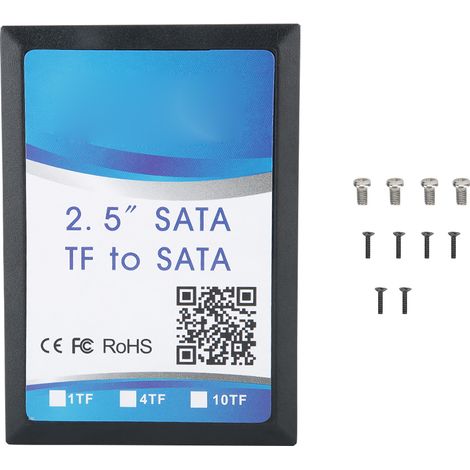 Boîtier pour Disque Dur 2.5" avec Lecteur de Carte TF/SDHC/SDXC/MMC et Puce Rapide FT1307 (1/5)