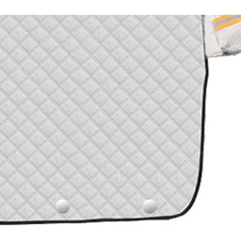 Protection anti-neige pour pare-brise, film aluminisé épais, neuf aimants, housse extérieure contre la glace et la neige (1/5)