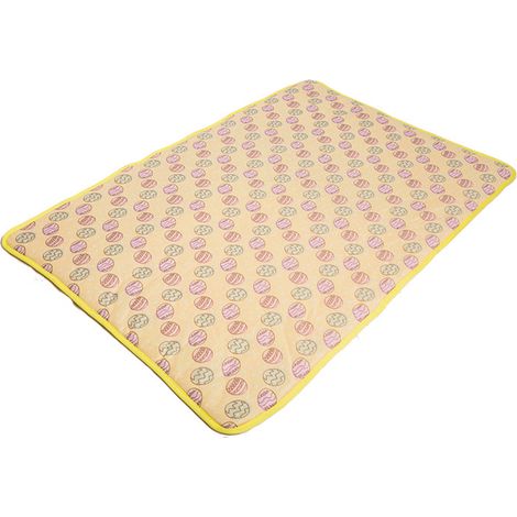 Alfombrilla refrescante de verano para mascotas, 40 x 50 cm, amarilla, alfombrilla refrescante para perros, alfombrilla autoenfriadora para gatos y perros. (1/5)