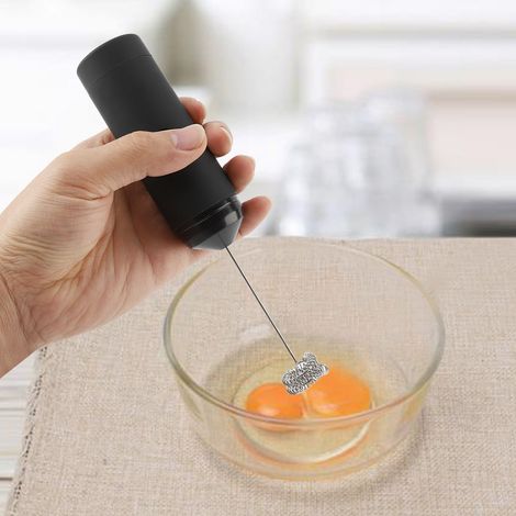 1 Fouet Électrique Manuel Acier Inoxydable Bouton Unique Poignée Antidérapante Pour Oeufs Crème Lait Café(Troisième trimestre : septembre) (1/5)