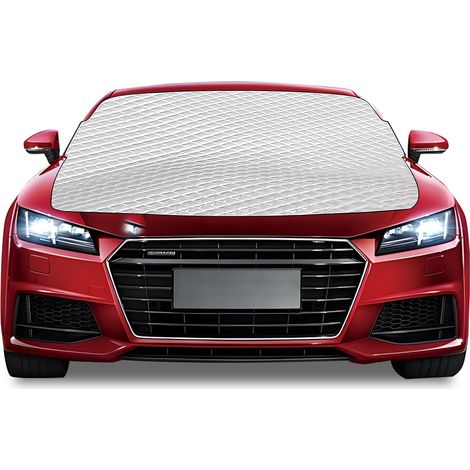 Car Windshield Cover, Winter Tarpaulin Protection, Protects Magnetic Gel Winter Windscreen, Anti-Frost, Ice, Rain, Sun, Universal Folding for Cars and SUVs (178 x 97 cm) (1/5)