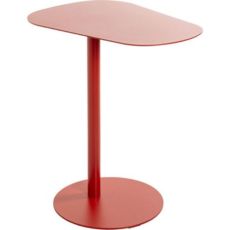 Table d'Appoint Design "Conrad" 60cm Rouge (1/4)