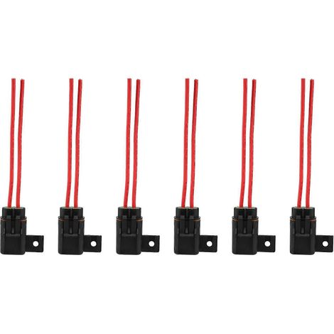 Porte-fusibles ATO/ATC étanches à lames pour applications automobiles/marines, avec couvercle, calibre 12 AWG, 30 A, lot de 6 (1/5)