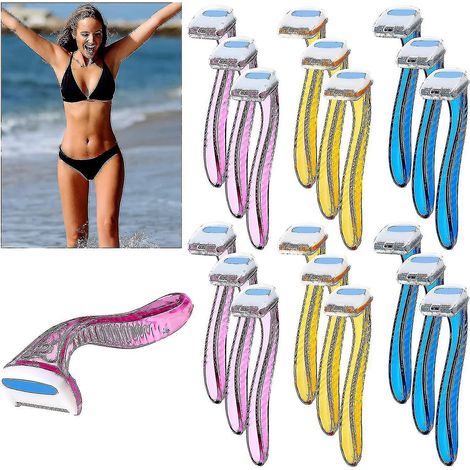 18-teiliges Damenrasierer-Set, Bikini-Trimmer, robustes Reiseaccessoire, Damenrasierer zur Intimhaarentfernung, T-förmiger Schönheitsrasierer für die kosmetische Körperpflege
