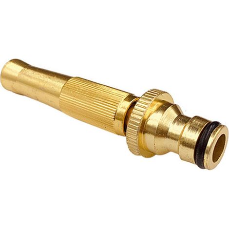 Boquilla de latón para pistola de agua doméstica, ajustable, de alta presión, para manguera de jardín (1 unidad)