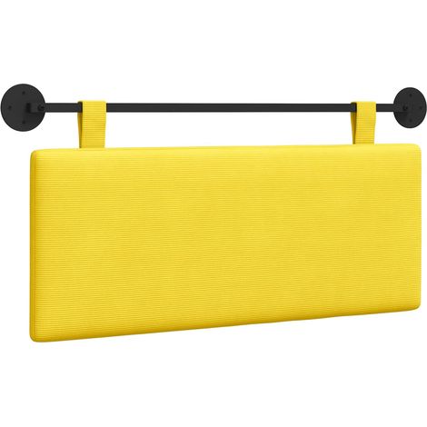 Hanging Headboard Corduroy Fabric vidaXL