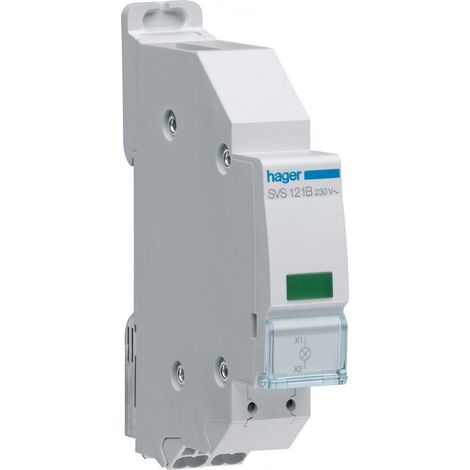 Voyant LED vert 230VAC QC passage de barre - Hager
