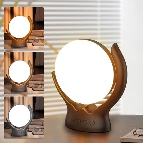 Lampe de luminothérapie rotative 10 000 lux avec 3 températures de couleur / 5 niveaux de luminosité / 4 fonctions de minuterie et de mémoire (1/5)