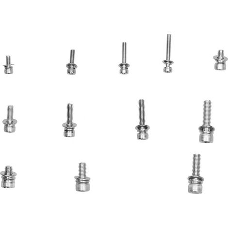 Kit d'assortiment de 136 vis à six pans creux en acier inoxydable (M3, M4, M5) (1/5)