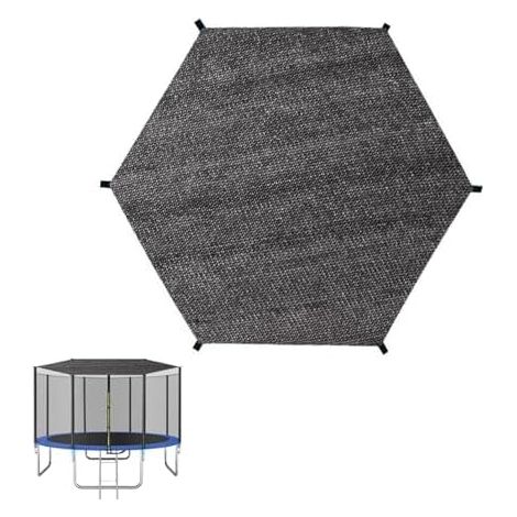 Housse de Protection Solaire pour Trampoline, 6 Barres Outil Multifonctionnel Trampoline Jardins, Accessoires - 6FT (1/5)