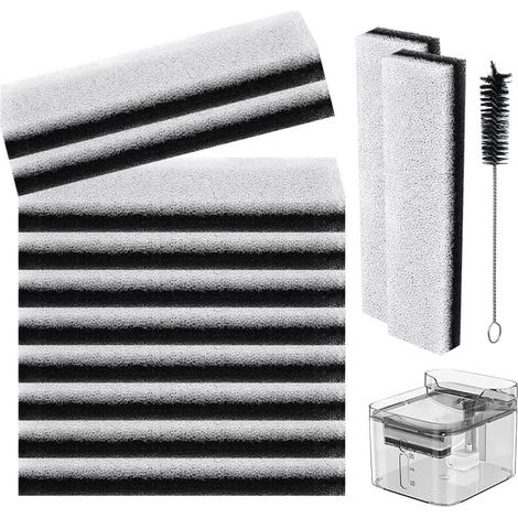 Filtres de Rechange WF020 pour Fontaine à Eau pour Chien et Chat Compatibles avec la Fontaine à Eau WF020TP,12PCS (1/5)
