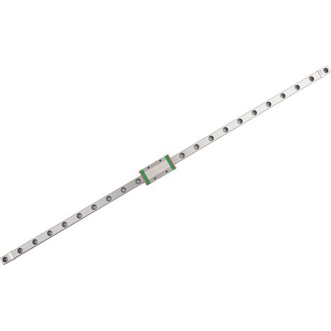 Rail De Guidage Linéaire - 450 mm - Largeur 9 mm - Bloc Coulissant - Pour Équipements Automatisés Et De Mesure (1/5)