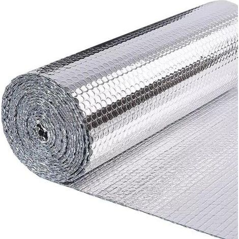 Matériau isolant thermique/barrière anti-radiation réfléchissant double face - film d'aluminium isolant thermique - 0,5 x 3 mètres (1/5)