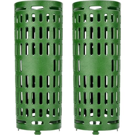 2 plaques de protection verte 37x25cm pour tronc d'arbre, ensemble modulable et réutilisable pour jardin (1/5)
