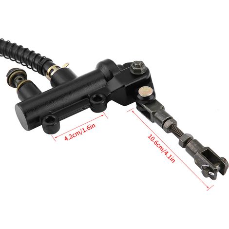 Maître-cylindre de frein arrière pliable avec réservoir hydraulique pour moto, quad et motocross (1/5)