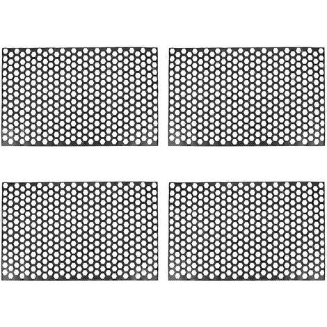 4 autocollants pour feux arrière de voiture, style nid d'abeille et fibre de carbone, 48 x 30 cm (1/5)