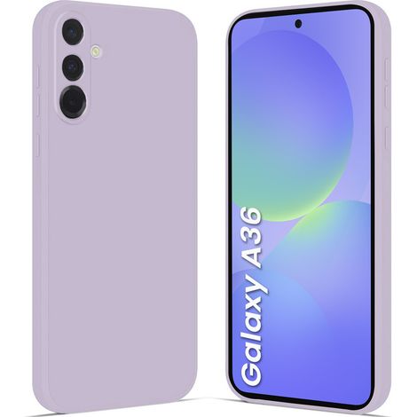 Funda para Samsung Galaxy A36 5G, silicona ligera, color morado. (1/5)