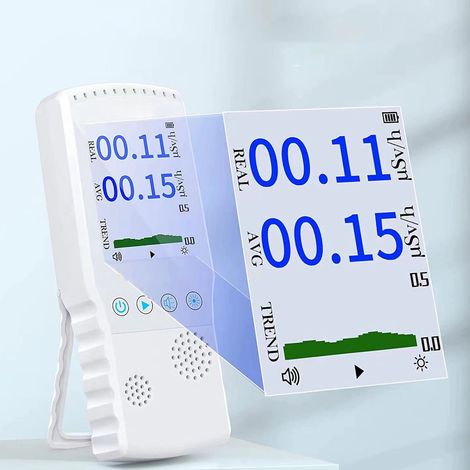AIR-02 Nuklearstrahlungsdetektor mit verbessertem Geigerzähler und LCD-Anzeige: Professioneller hochpräziser βγ-Röntgendetektor für den Heim-/Industrieeinsatz mit Echtzeit-Erkennung und Alarmfunktion. (1/5)
