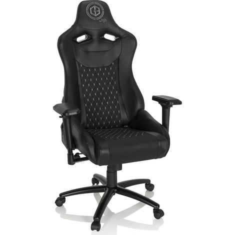 Gaming Stuhl / Bürostuhl GAMEBREAKER SX 04 Stoff / Kunstleder schwarz hjh OFFICE
