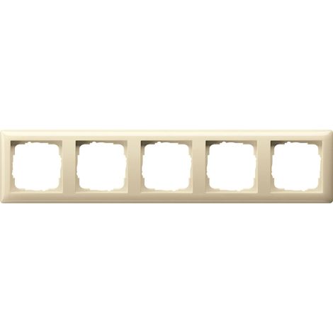 Gira Marco embellecedor 5f Standard 55 Blanco crema [021501], 0215 01
