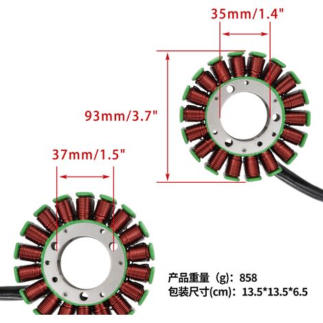 Zündspulenstator, angepasst für TRX400 2004-2007 und Foreman400 1995 Motoren. (1/4)