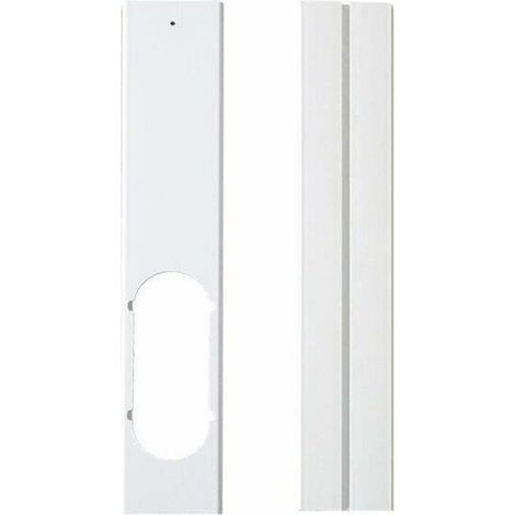 Plaque de Kit de Fenêtre -Joint de Fenêtre Réglable Kit de Glissière de Fenêtre Climatiseur , XU,Portatif Plaque D'Étanchéité avec Tuyau D'Échappement pour Climatisation Mobile(2 pcs,55cm10cm) (1/4)