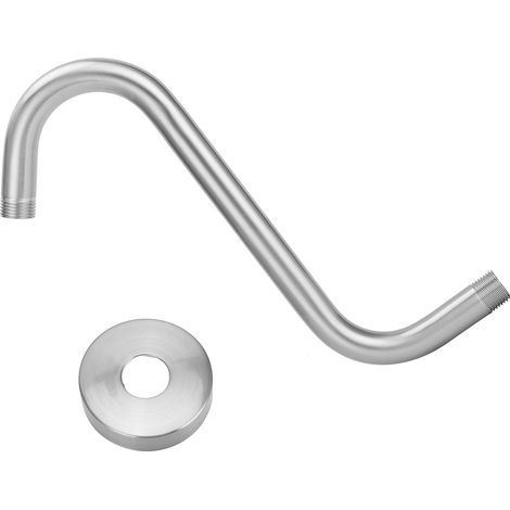 Raccords de douche, bras d'extension de douche NPT/2 filetage mâle en forme de S processus brossé pour la maison pour l'hôtel (1/5)