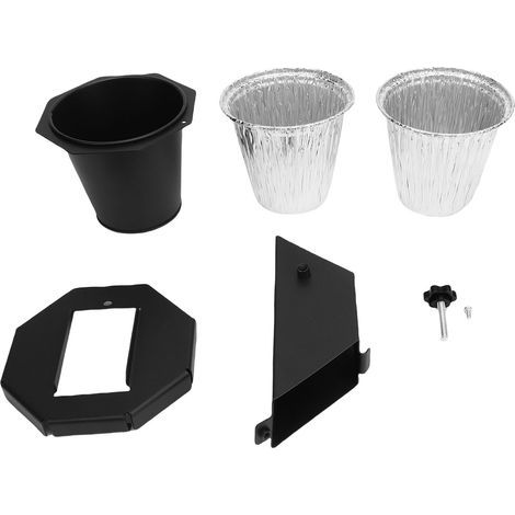Bac à graisse amélioré avec couvercle et 2 sacs poubelle, récupérateur de graisse pour fumoir, compatible avec Traeger, Pit Boss, Z Grills, Recteq et autres - Bac à graisse pour barbecue à pellets (1/5)
