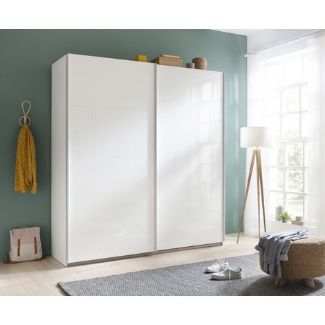 ARMADIO MOD. SYSTEMA CM 203,5X64/67 H. 222,5 BIANCO LUCIDO (1/4)