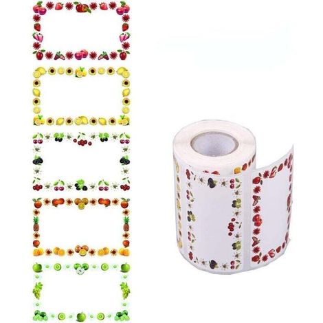 250 Pièces Confiture Autocollants Auto-adhésifs, étiquettes de Maison, étiquettes de Congélateur, Autocollants Pour la Cuisine, Cadeaux de Confitures (1/4)