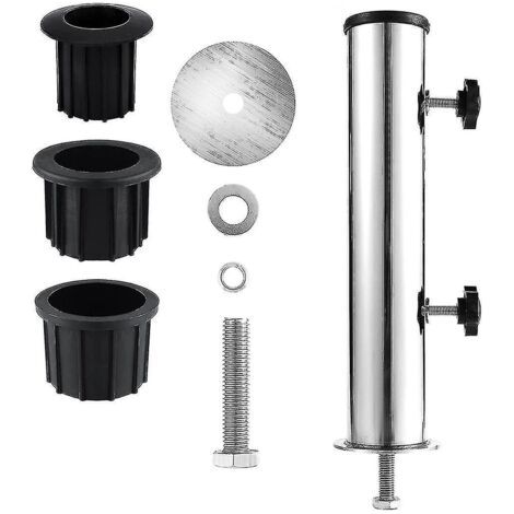 Ensemble de tubes pour mât de parasol, pied de parasol d'extérieur, ensemble de tubes à emboîter, adapté au jardin extérieur
