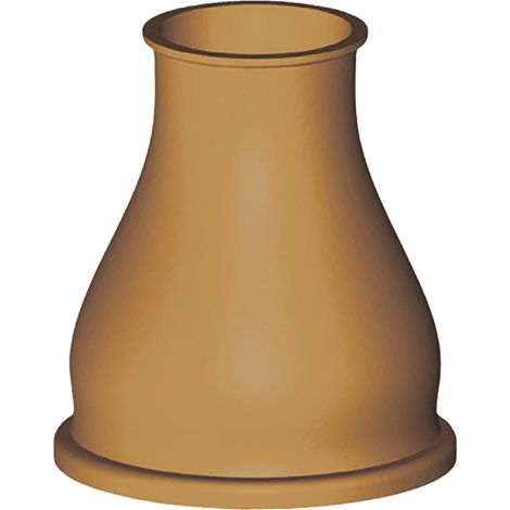 cône pour raccord cuvette wc - 30 x 65 - grand modèle - rouge - sachet de 1 - gripp 298130