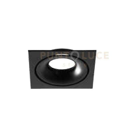 GIBO' FARETTO GU10  IP20 DA INCASSO NERO 10X10CM