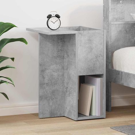 vidaXL Tavolino Grigio cemento 35 x 40 x 55 cm Legno multistrato