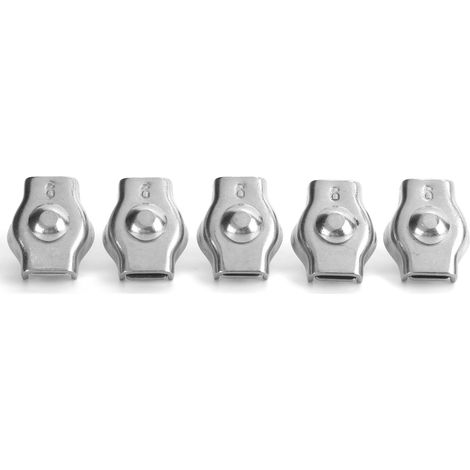 5PCS Serre-câble Simplex Inox Quincaillerie Marine Fixation pour Matériel Forestier 6mm (1/5)