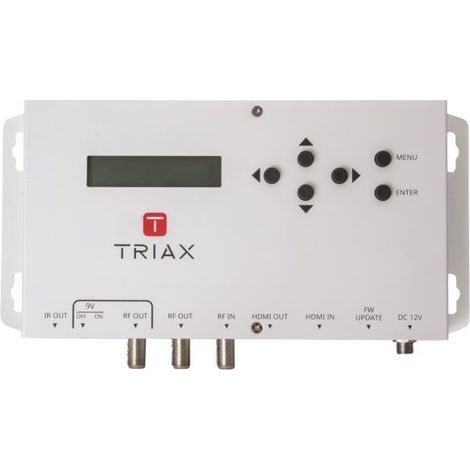 Modulateur HDMI vers COFDM – Triax MOD103T – Full HD Jusqu'à 1080p@30Hz Pixel, 12 V CC, Idéal pour les installations domestiques