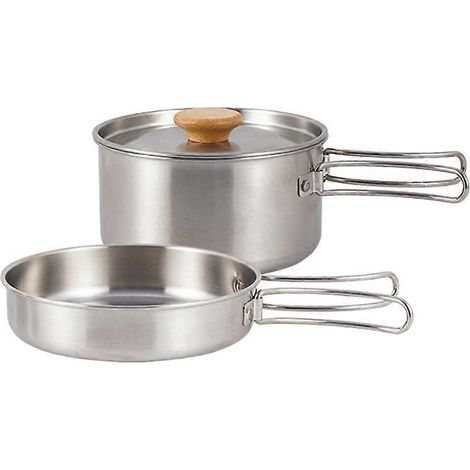Ensemble de Casseroles et Poêles pour Camping, Pique-nique et Randonnée (1/4)