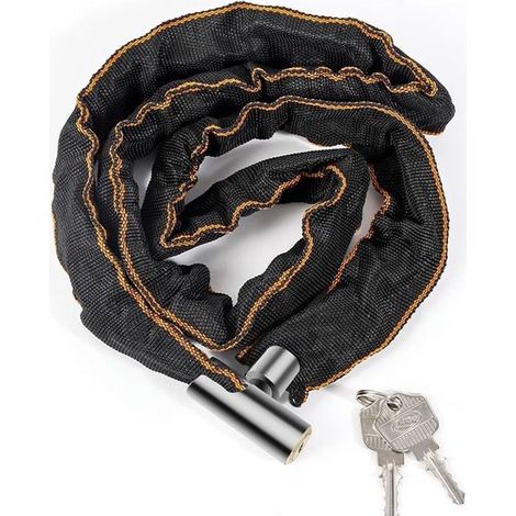 Candado para bicicleta con 2 llaves - Longitud del candado: 100 cm - Candados de seguridad para bicicleta, motocicleta y patinete (1/5)